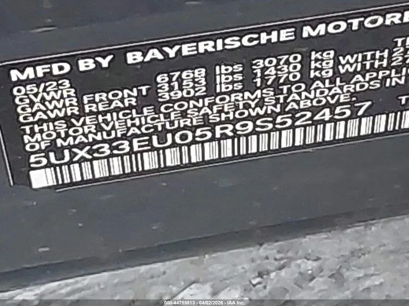 2024 BMW X5 Lot #44759813 thumbnail 9