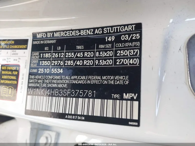 2025 MERCEDES-BENZ GLC 300 Lot #44802838 thumbnail 9