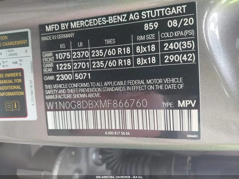 2021 MERCEDES-BENZ GLC 300 Lot #44957364 thumbnail 9