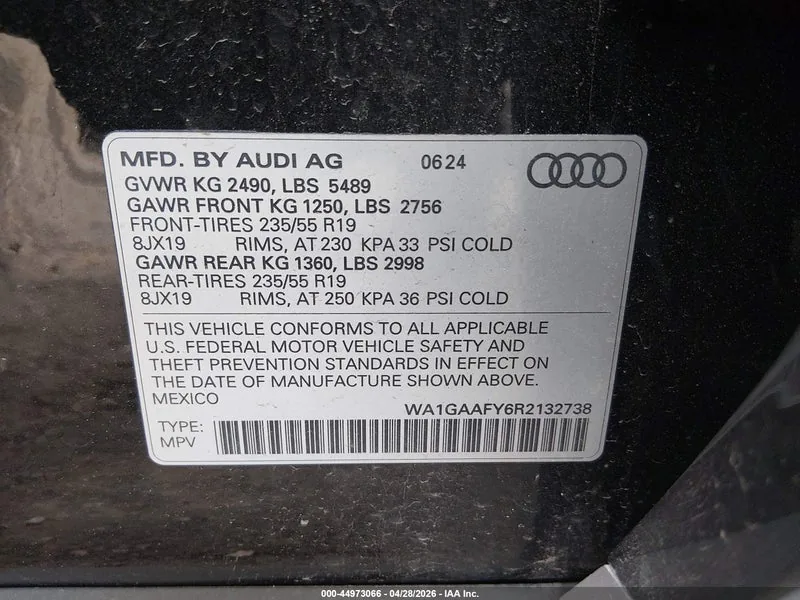 2024 AUDI Q5 Lot #44973066 thumbnail 9