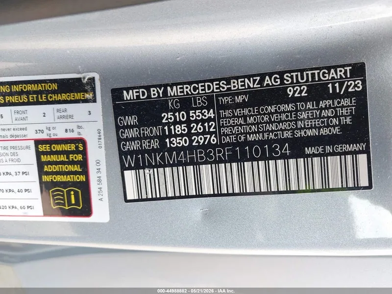 2024 MERCEDES-BENZ GLC 300 Lot #44988882 thumbnail 9