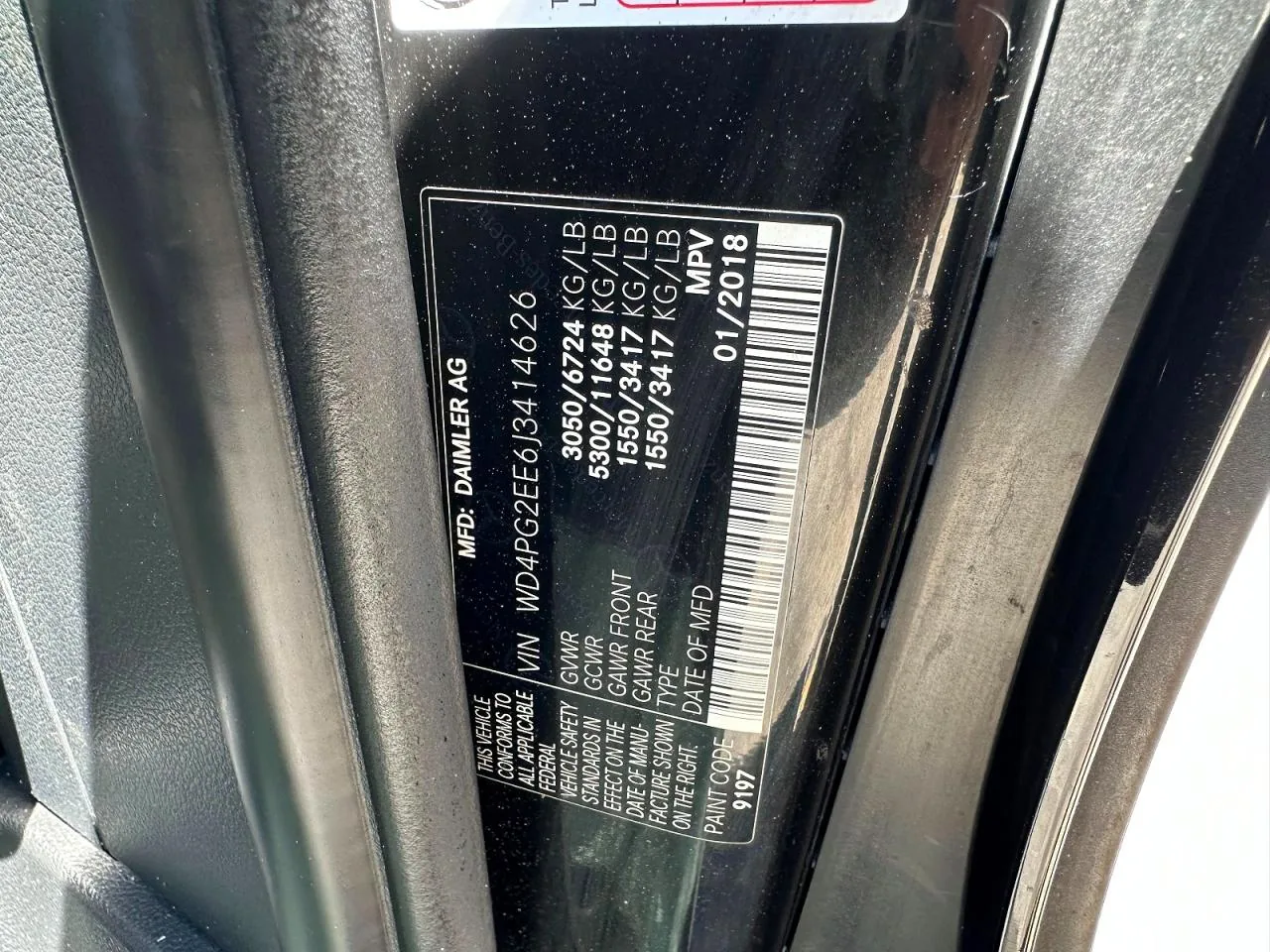 2018 Mercedes-benz METRIS Lot #55375136 thumbnail 3