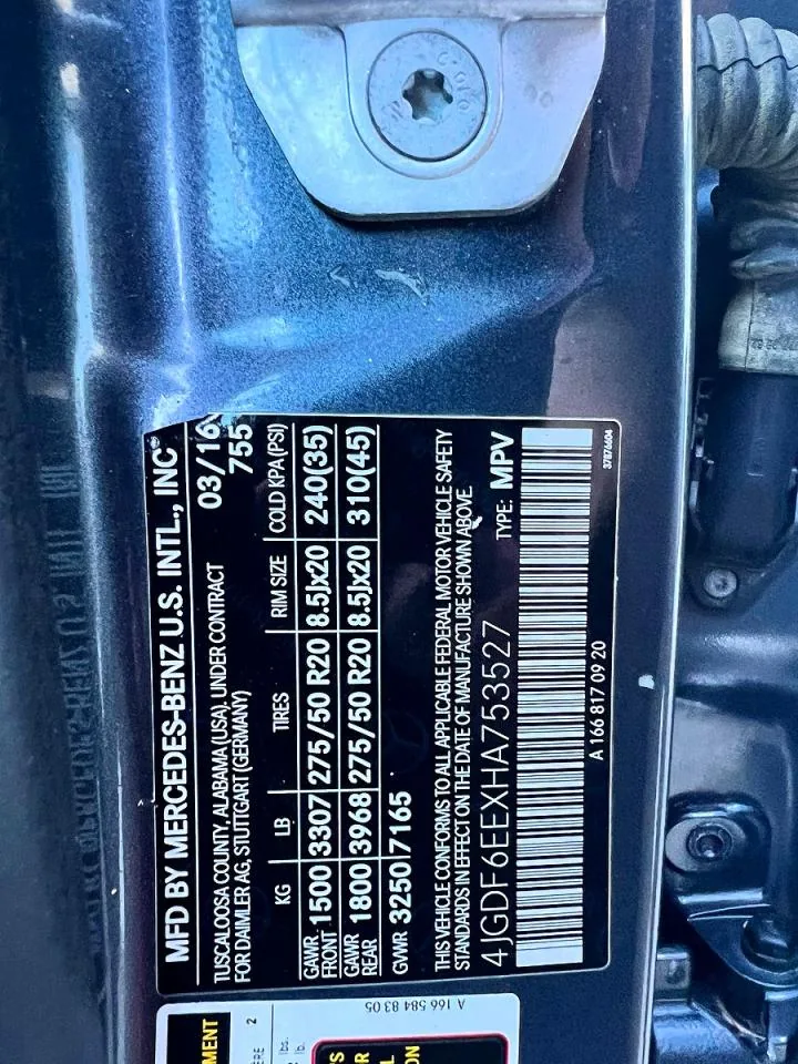 2017 Mercedes-benz GLS 450 4MATIC Lot #56317776 thumbnail 7