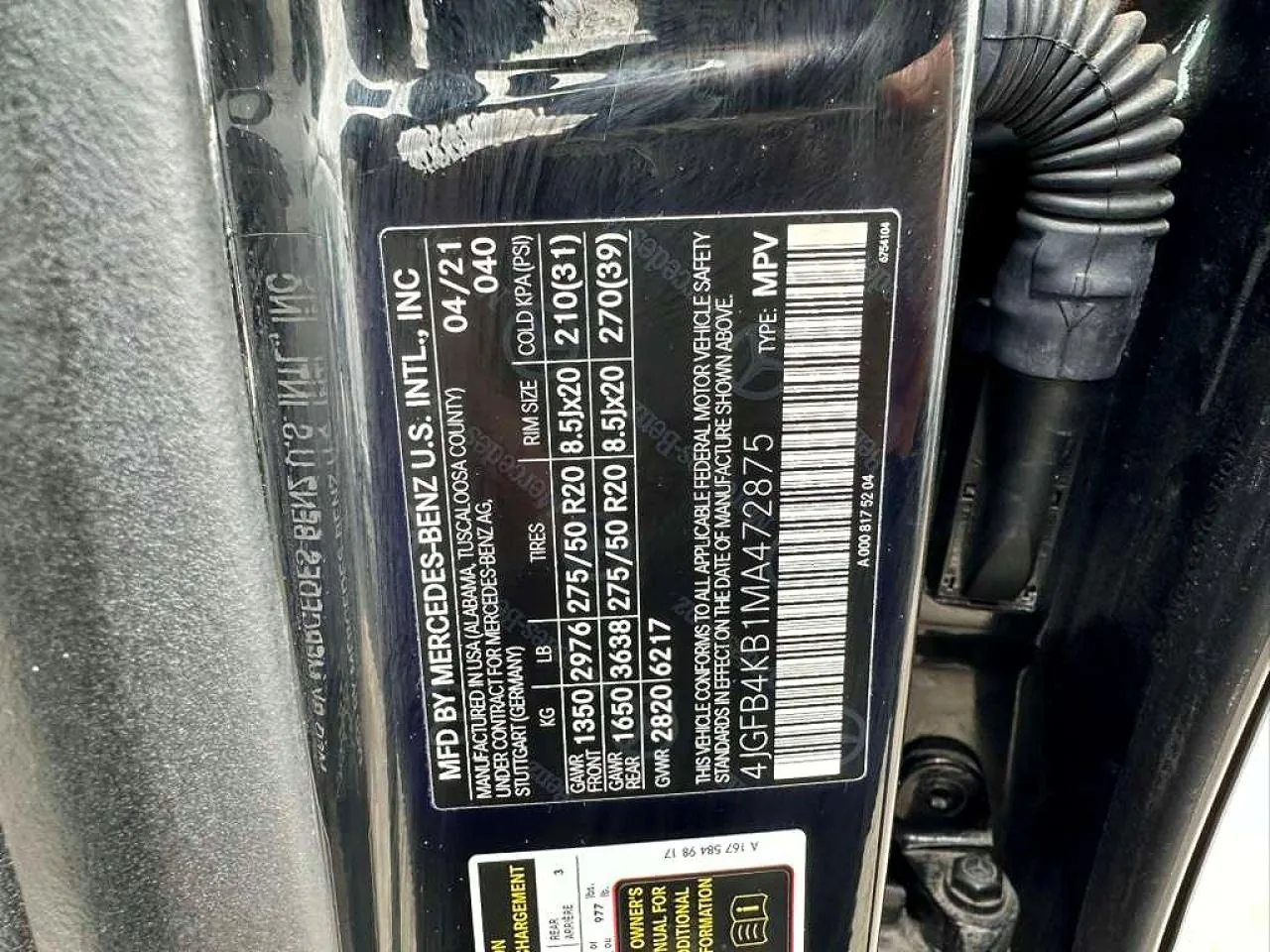2021 Mercedes-benz GLE 350 4MATIC Lot #79315055 thumbnail 3