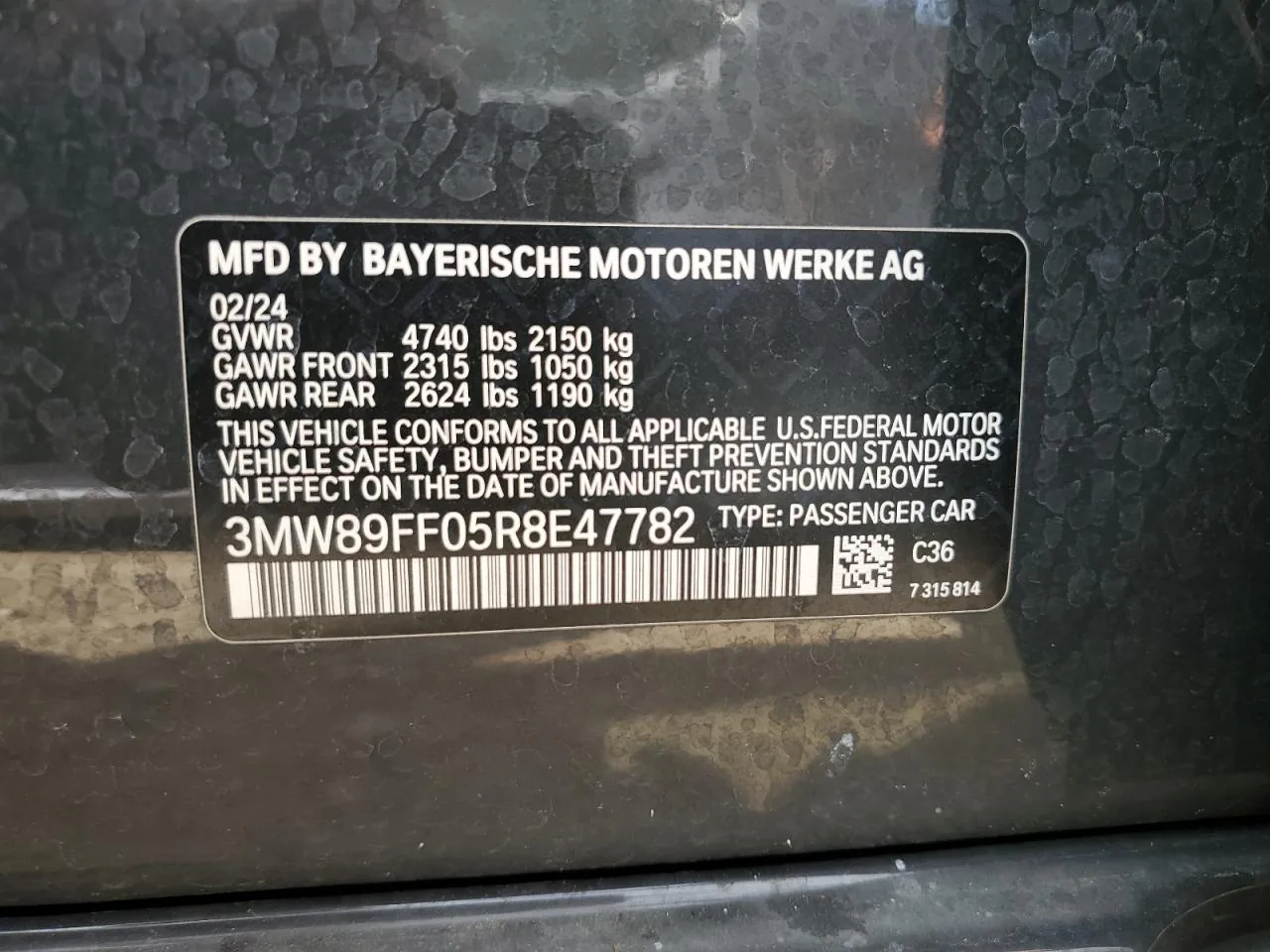 2024 Bmw 330XI Lot #83756515 thumbnail 11